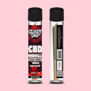 Home cbd preroll black diesel indica 1.7 gm